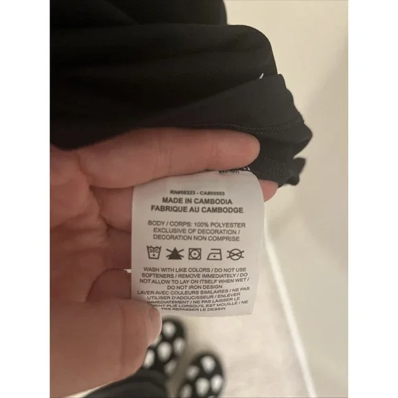 Nike Women's Black Dri-Fit Sleeveless Golf Polo Size Medium New with Tags - Picture 8 of 8